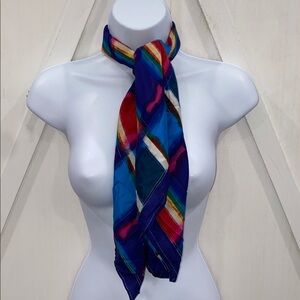 Elaine Gold For Collection XIIX Ltd Watercolor Squares Silk Scarf